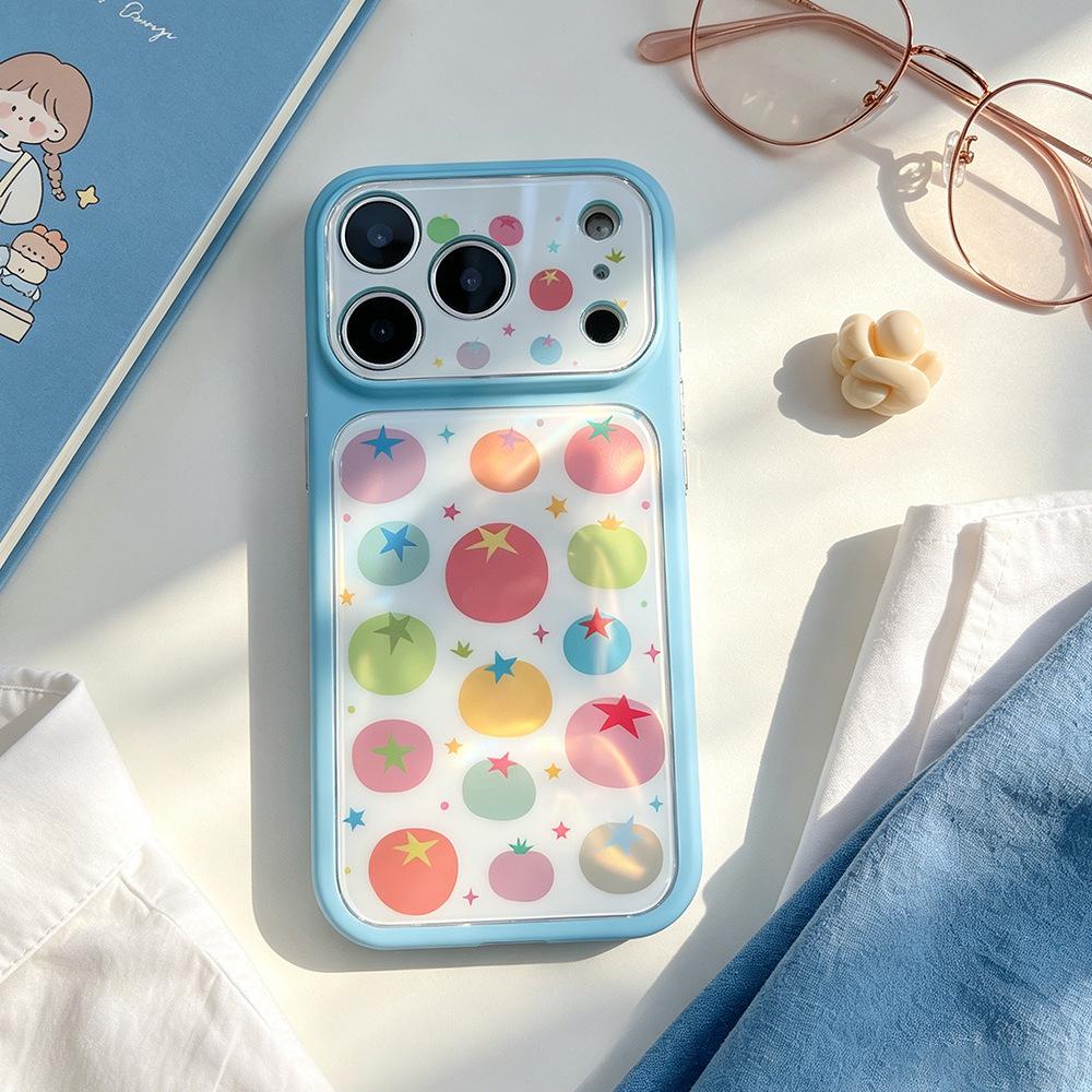 Colored Tomatoes for Apple 16/14Pro Creative iPhone Niche Premium Sense 17ProMax Mobile Phone Case