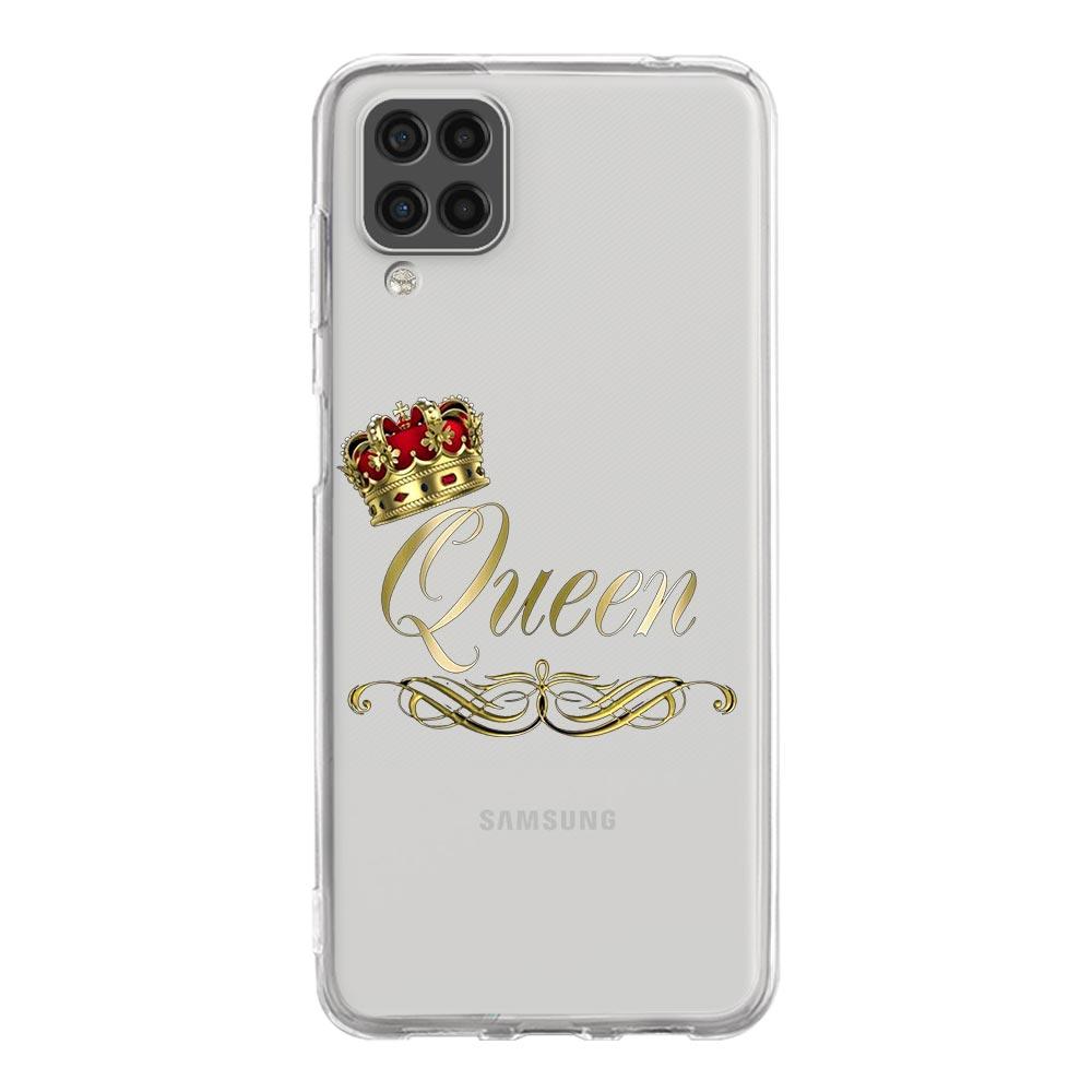 Phone Case For Samsung A13 A33 A35 A55 A73 A53 A23 A51 A71 A21S A12 A31 A41 A05s A03S A15 A25 5G Couple Style Crown king Queen