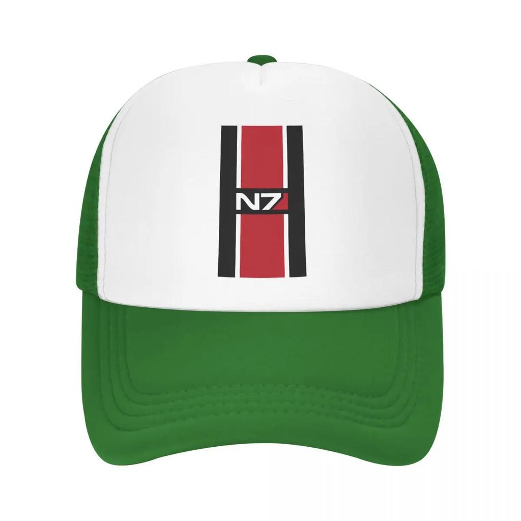 Custom Punk Mass Effect N Baseball Cap for Women Unisex Adjustable Video Game Trucker Hat Sun Protection Snapback Hats