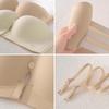 Push Up Straless Bra Women Front Closure Bras Sexy Underwear Soft Wireless Brassiere Non-Slip Bralette Solid Color Ladies Lingerie