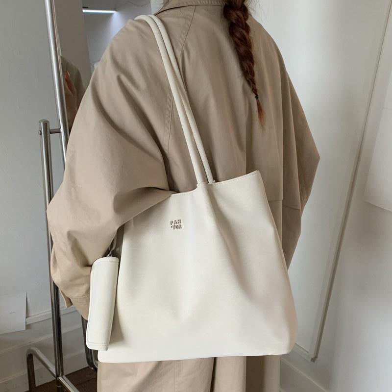 Autumn and Winter Retro Lazy Style Shoulder Bag Fashionable Large-Capacity Commuter Shoulder Bag Shopper Tote