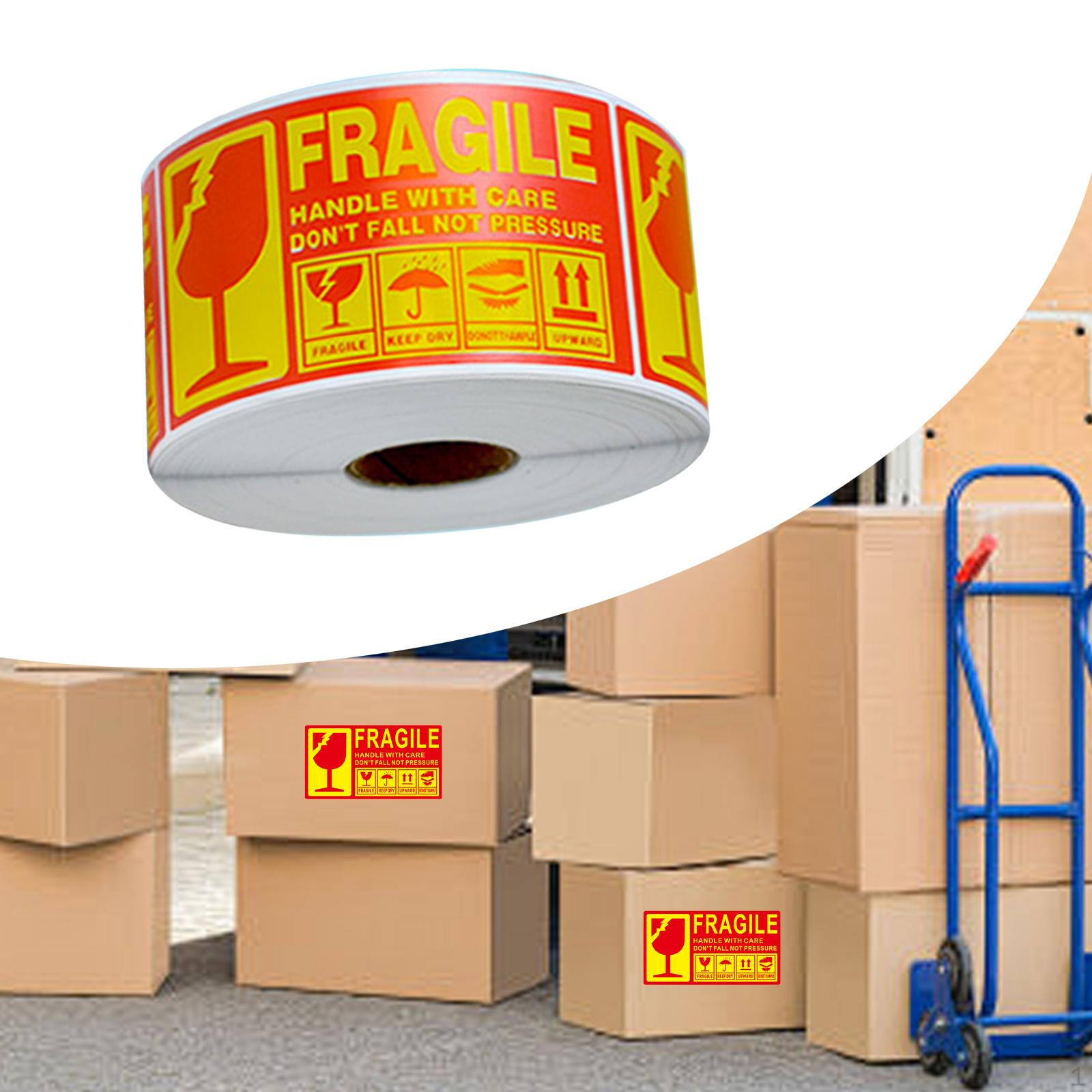 

Хрупкие наклейки для транспортировки и перемещения, «Осторожно обращаться», предупреждающие этикетки, Style B