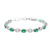 Supply Natural Diopside Bracelet High Clarity Fire Color Flash Court Wind Plating Seiko Inlaid Bracelet Women