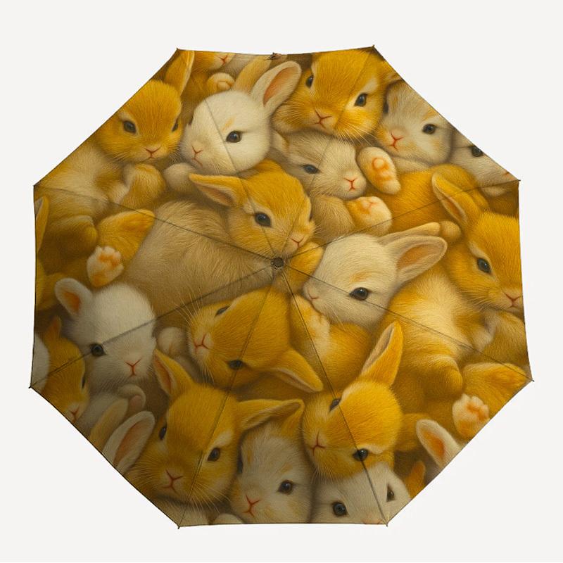 

1pc Bunnies, Adorable Themed High-quality Umbrella,Automatic Opening and Closing Umbrella,Multi-functional Umbrella G0811387