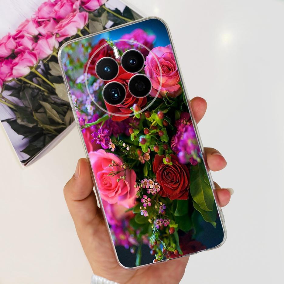 For Huawei Mate 50 Pro Case Stylish Butterfly Flowers Soft Slim Fundas Phone Case For Huawei Mate 50 Mate50 Pro Back Cover Coque