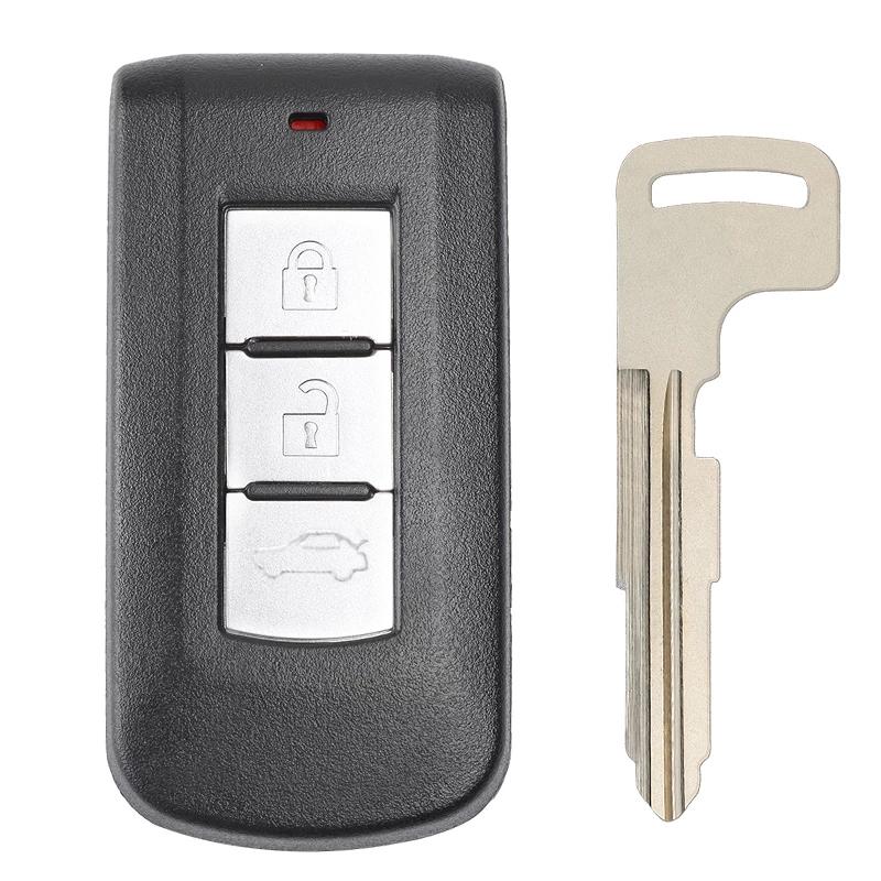 KEYECU GHR-M004 GHR-M003 For Mitsubishi Pajero Sport L200 2015 2016 2017 2018 2019 Montero Smart ID47 Chip 433MHz Car Remote Key 3 Buttons