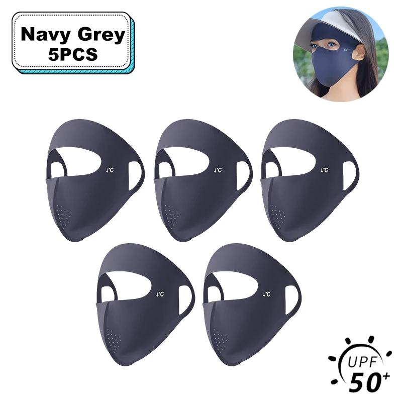 Women Full Face UV Protection Mask 3D Ice Silk Sunscreen Breathable Lightweight Summer Outdoor Sports Comfort Fit mask for men