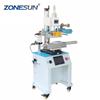 ZONESUN ZY-819R 150*230mm Round Cosmetic Bottle Leather LOGO Paper Customized Hot Foil Stamping Machine Heat Press Machine