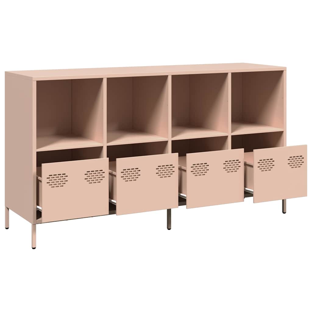 Sideboard Pink 135 x 39 x 73.5 cm Cold Rolled Steel