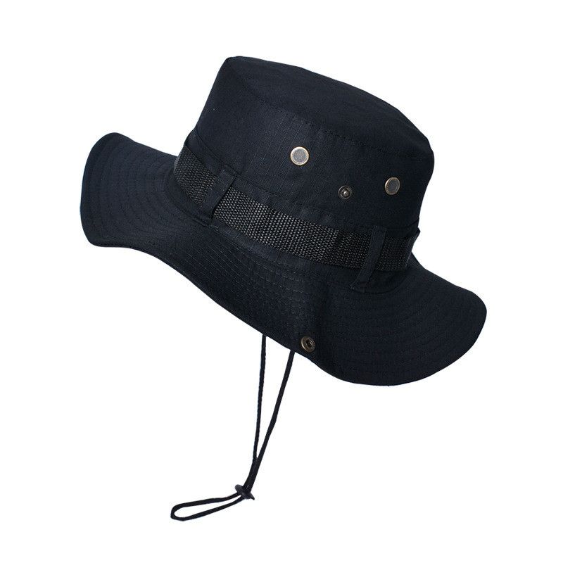 

9222 New Arrival New Arrival Outdoor Fishing Climbing Hat Men s Big Brim Sun Hat Breathable Sun Protection Bucket Hat Black