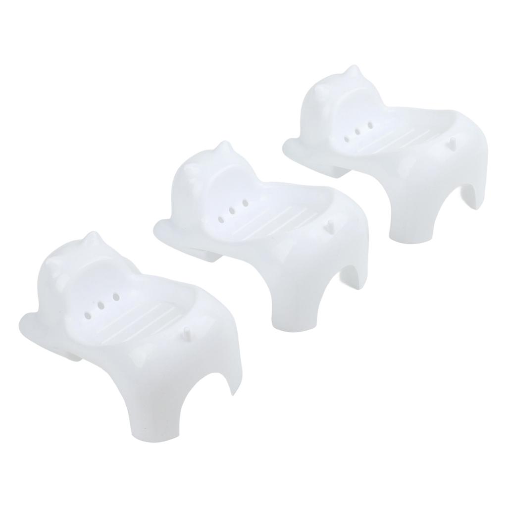 Cat-Shaped Soap Dish Drainage Soap Tray Non-Slip Holder
