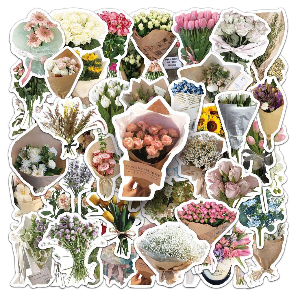 50 Sheets Cartoon Creative DIY Stickers Set for Journals