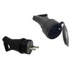 Industrial Waterproof Socket Plug Electrial Grounding European Connector With Cover Electrial European Connector
