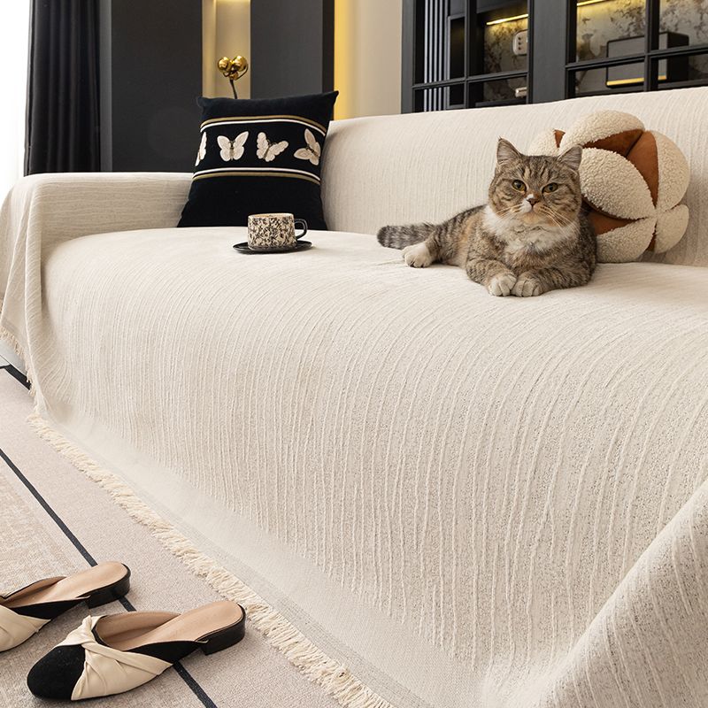 Minimalist Chenille Sofa Cover—Versatile, Universal-Fit Sofa Throw: Lightly Luxurious and Stain-Resistant