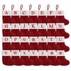 Knitted Letter Christmas Stocking Ornament, Creative Sock Decoration for Holiday