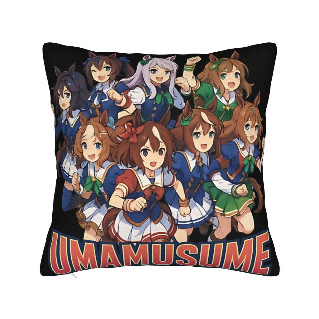 Decorative Pillowcase Umamusume Pretty Derby Anime Accessories Living Room  Throw Pillow Case Cover Square Multi Size