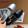 Fashion Fashion Buckle Strap Ladies Mary Janes Flats Shoes Casual Female Shallow Footwear Hollow Women Ballet Flats Shoes New 2025