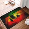Rasta Löwe Jamaika Flagge Fußmatte Anti-Rutsch Außen Schnelltrocknend Jamaikanischer Reggae Fußmatte Boden Badezimmer Eingang Teppich Teppich