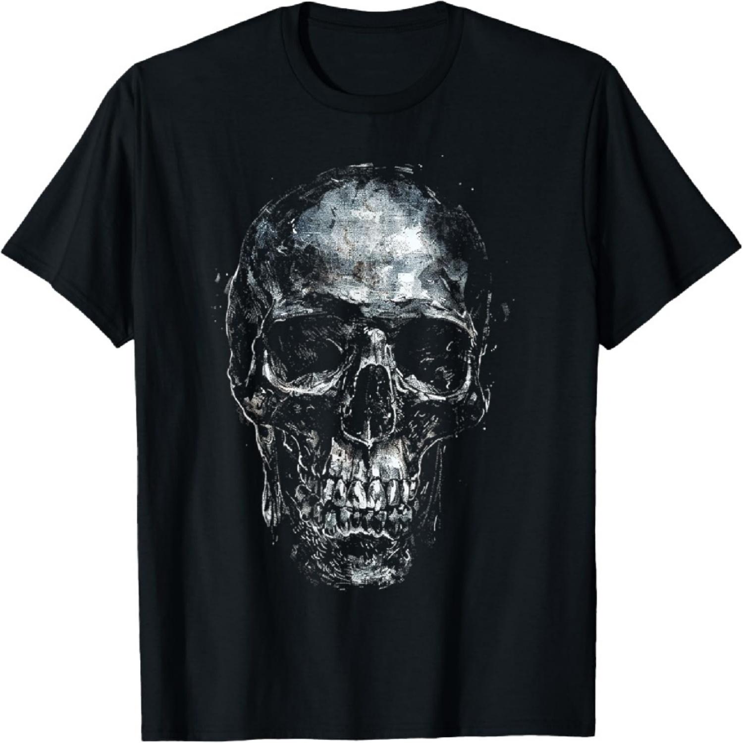 

Skull Costume Halloween Spooky Art Skull T-Shirt XXXXXL чорний
