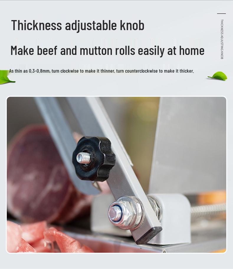 Multifunctional 430 Stainless Steel Slicer for Beef and Mutton Hot Pot