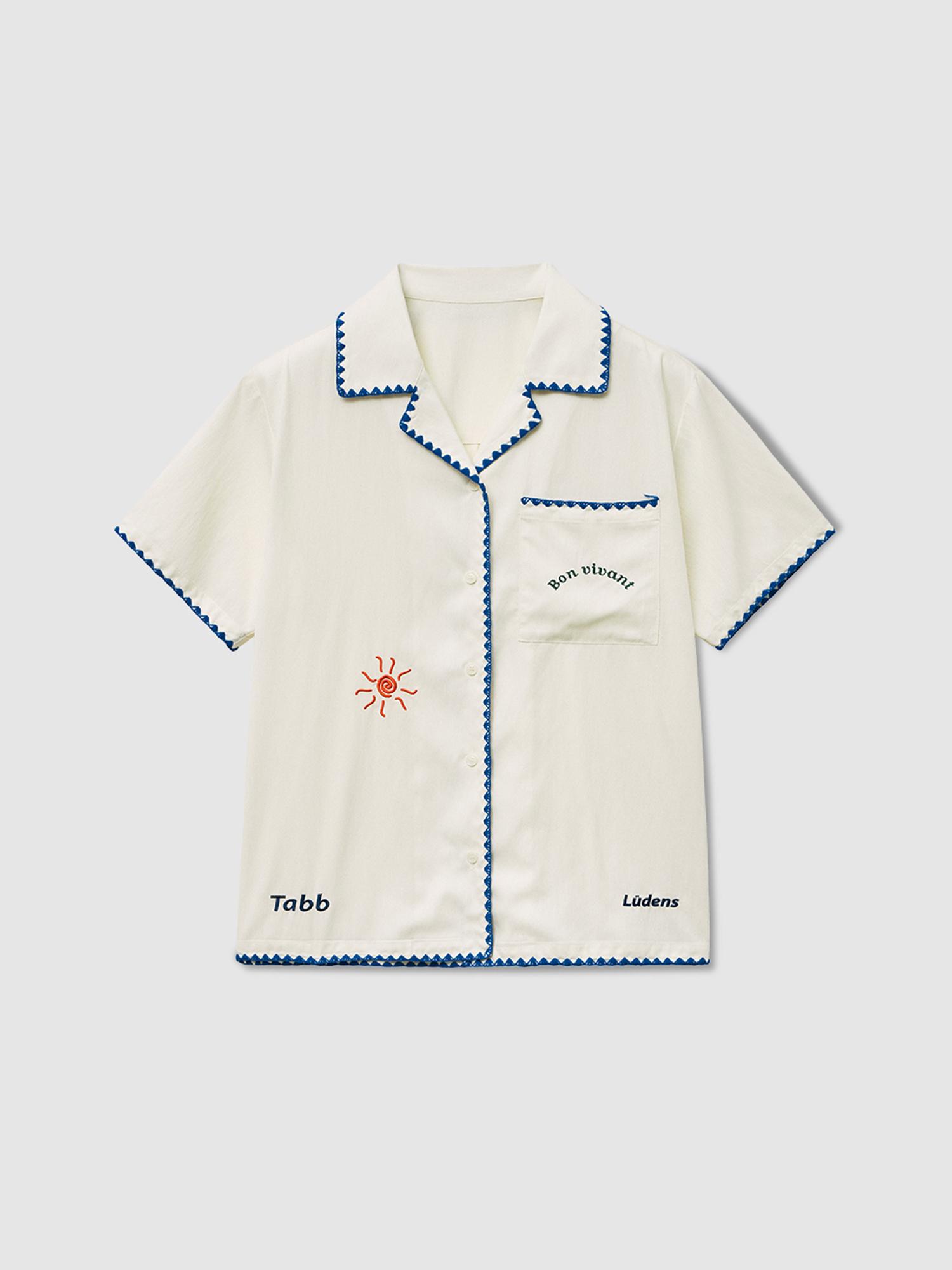 Tabrudens Ludens Open Collar Shirt_Ivory (Wm)S