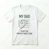 My Dad Plays The Perfect Family Tune T-Shirt Music Bassist Father's Day Gift Tee