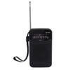 Portable AM FM Radio Rechargeable Handheld Pocket Radio with Headphone Jack Loud Speaker 13in Long Antenna for Home
