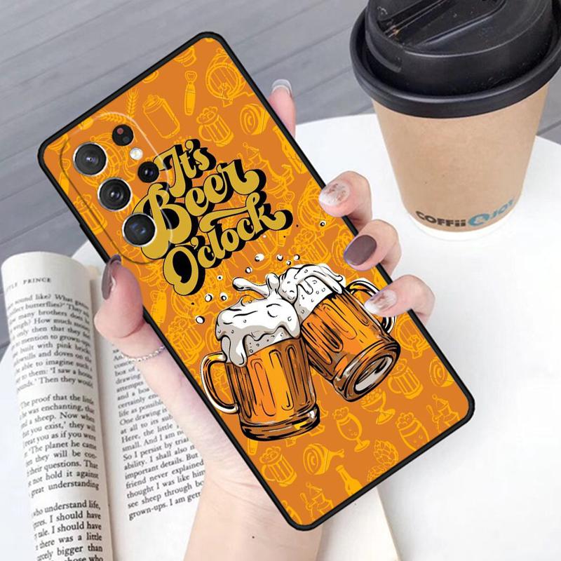 Alcohol Beers Drink Beer phone case Cover For Samsung Galaxy S24 S25 Ultra S21 S22 Ultra S10E Note 10 Plus Note 20 FE S23