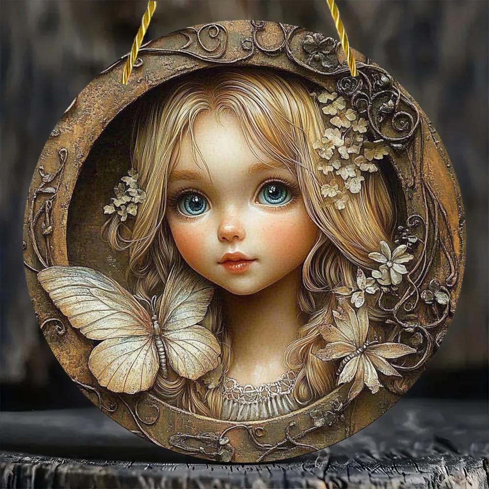 20Cm Acrylic Material Flat 2D Ornament, Pendant Decoration, Elegant Art Decoration, Suitable for Restaurants, Bars, Homes, Shops, Room Decoration