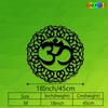 1pc 2D Flat Mandala Om Metal Wall Art, Iron Spiritual Decor for Yoga Studio Bedroom Meditation Room, Golden White Black Options, Zen Eastern Gift