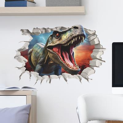 Loch Dinosaurier Kinderzimmer Home Wand Verschönerung Wandaufkleber Selbstklebend Kann Entfernt Werden