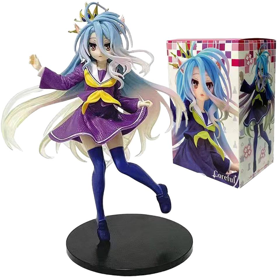 10-19Cm Anime Ngnl No Game No Life White "Figure Anime Pvc Anime Action Figures Model Collection Ornament Anime Model Toy Gifts