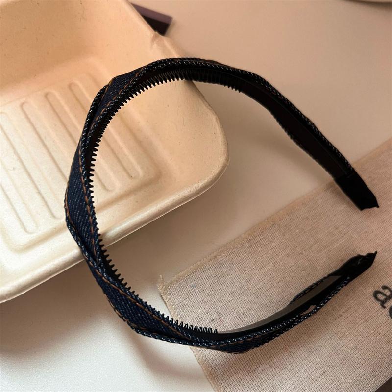 

Модная женская и девичья плетеная джинсовая повязка на голову для дамских обручей для волос, аксессуары