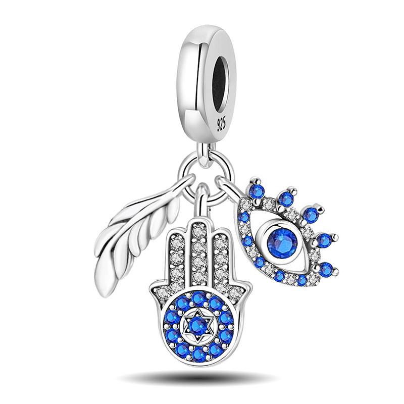 Copper Holy Mother Prayer Cross Series Charms Bead Diy Bracelet Bangle Making Gift Of High Quality Fine Jewelry