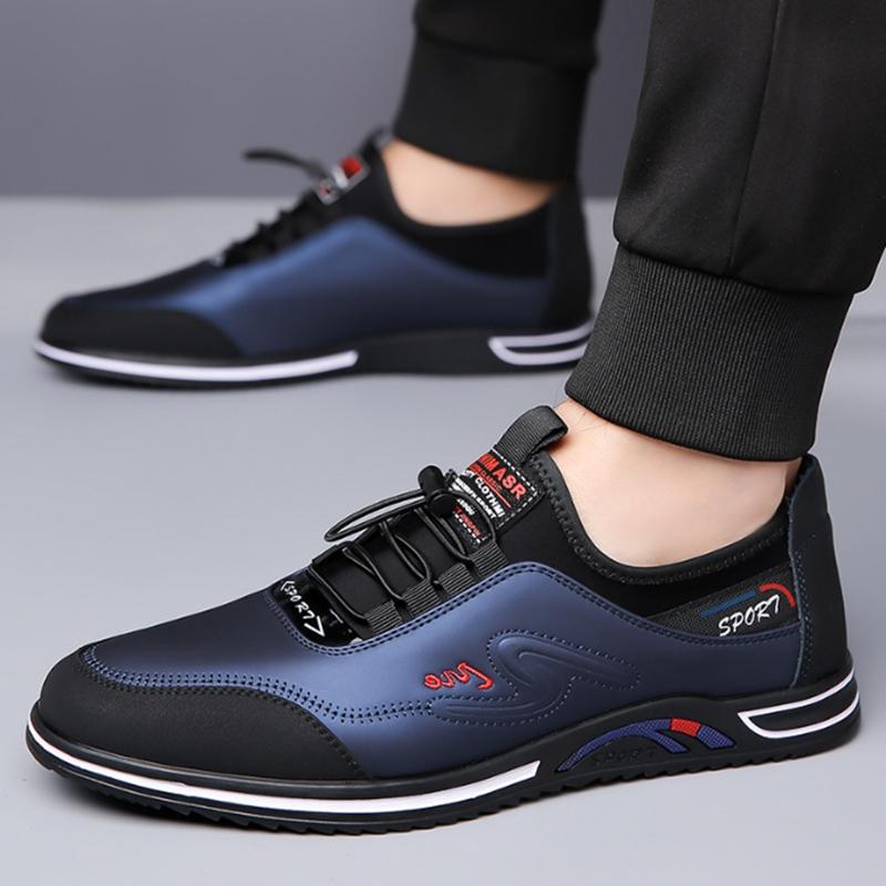 Mode Frühling Herren Laufschuhe Sneaker Leder Herren Freizeitschuhe Bequem Faul Slipper Herren Flats Neu Herren Sport Walking Schuhe