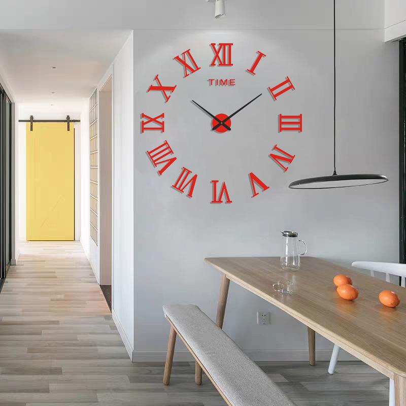Bedroom Creative Wall Clock DIY Living Room Acrylic Silent Clock Home Wall Decoration Clock