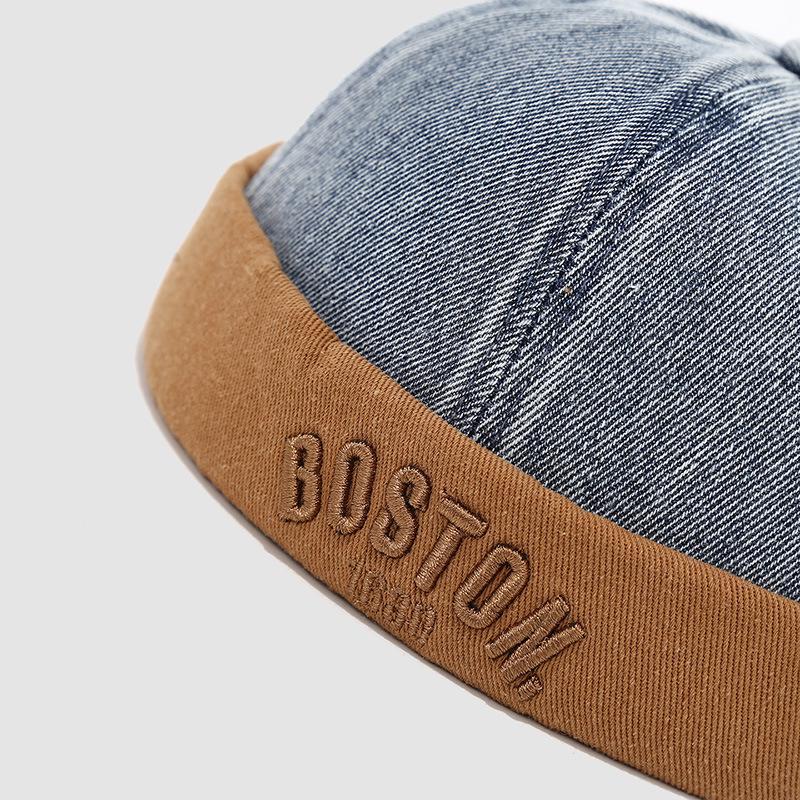 Korean Fashion Embroidered Denim Cap for 1-3 Year Olds - Unisex Spring/Summer Style