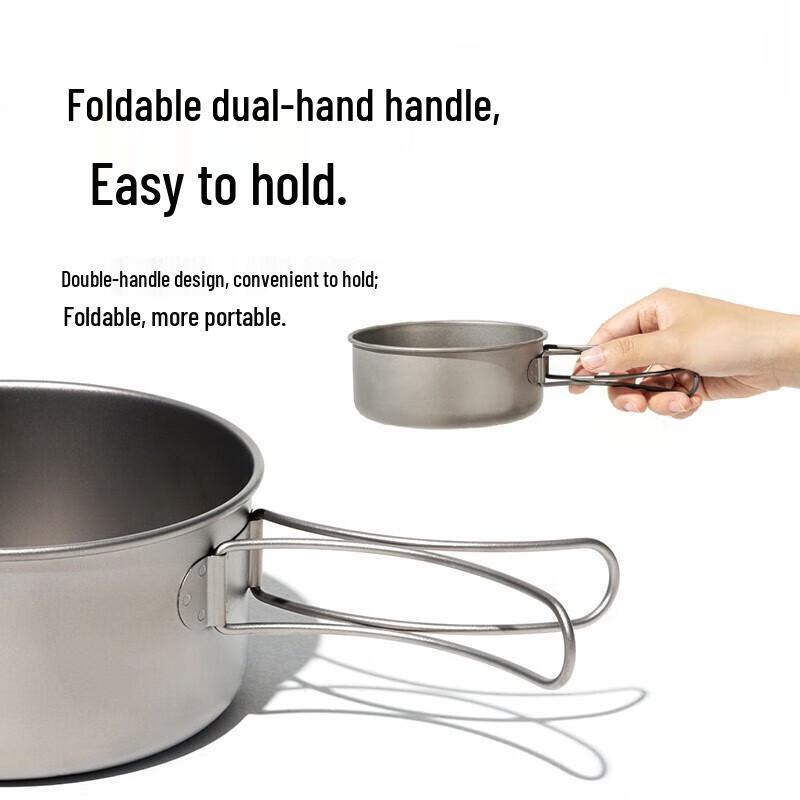 Mobi Garden 1-Person Portable Titanium Cookware Set