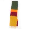 Excellent LOEWE Scarf Monogram Leather Patch and Fringe Multicolor Mohair Women Used