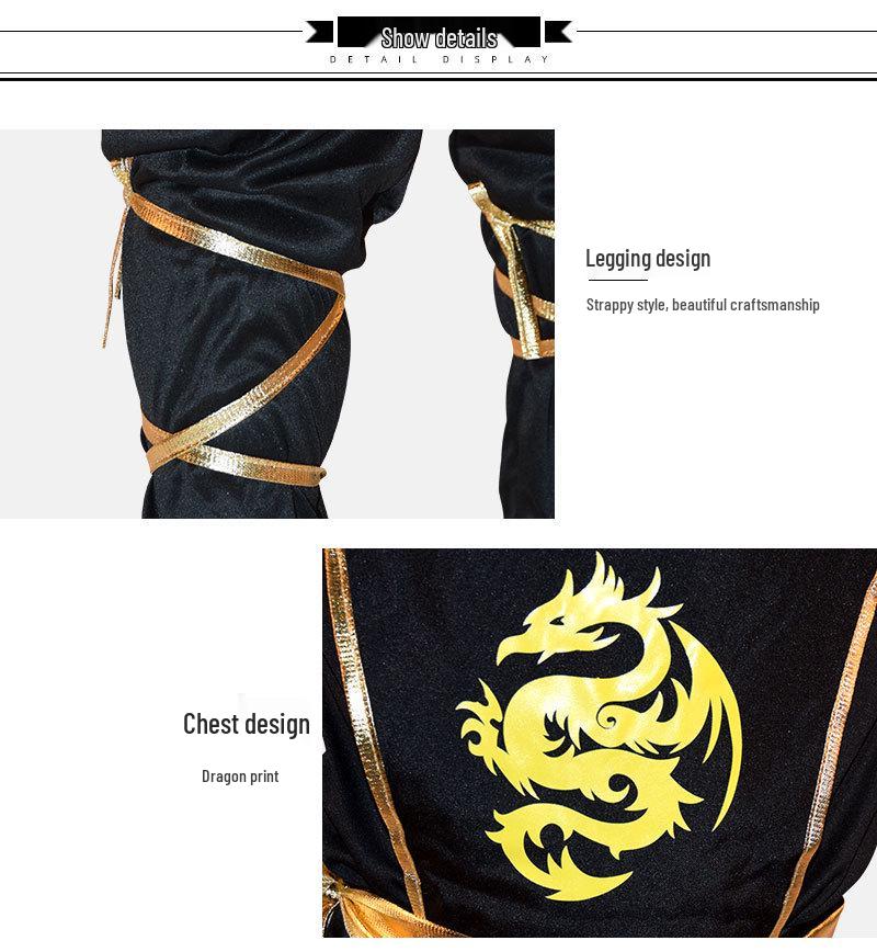 Costum Cosplay Samurai Ninja pentru Copii de Halloween pentru Joc de Rol și Spectacol