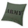 Us Army Classic Military Square Pillowcase Polyester Linen Velvet Creative Zip Decorative Home Cushion Case