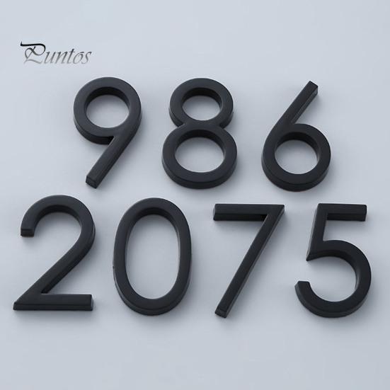 Modern 3D House Numbers Heavy Duty Rust-proof Simple Installation Modern House Address Numbers for Outside Home Front Door