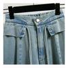 DIMANAF 2026 Summer New Plus Size Women Jeans Fashion Lady Clothing Long Pants Denim Cotton Loose Casual Elastic Waist