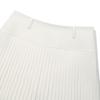 MALBON GOLF Women'S Wide Waistband Fine Pleated Skirt Off White (Woman)