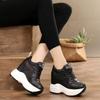 2025 Women Platform Sneakers Mesh Casual Trainers Chunky Shoes 11CM Heels Autumn Wedges Breathable Height Increasing Shoes Woman