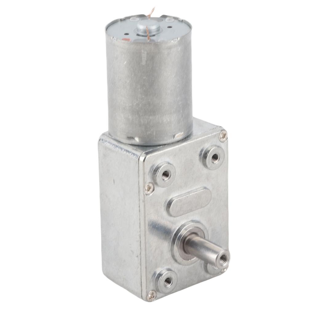 DC 12V Reduction Motor 100RPM Reversible High Torsion Worm Geared Motor