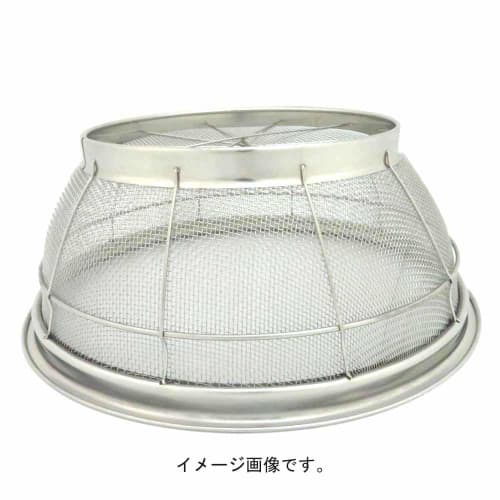 Endo Shoji New Mammoth 30cm Shallow Stainless Steel Strainer for Commercial Use, Made In China, Silver, AZL4330