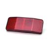 Rear Pannier Rack,Safety Caution Reflector Bicycle Bike Front Rear Red