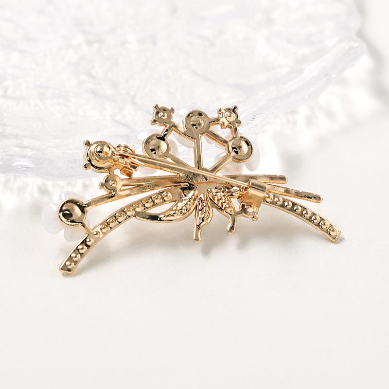 Korean Style Enamel Plum Blossom Brooch – Elegant Fashion Flower Pin for Women