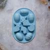 9 Holes Easter Egg Chocolate Silicone Mould Cartoon Rabbit Biscuit Mold Bunny Scented Candle Party Decor Animal Soap Making Tool